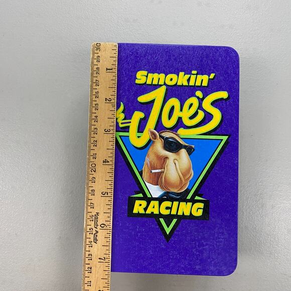 Vintage Smokin' Joe's Racing Tin Match Box + Joe Camel Matches Purple Nascar 90s - Picture 2 of 16